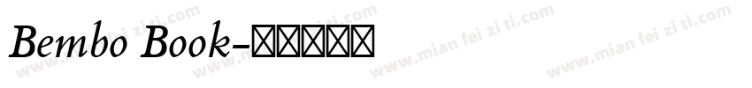 Bembo Book字体转换